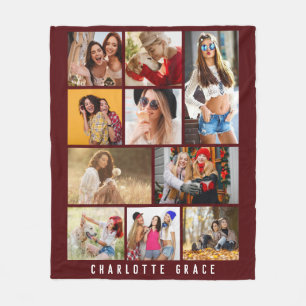 10 Foto Einfache moderne minimale Burgundy Chic Na Fleecedecke