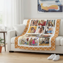 10 Foto Elegant Modernes Braun Kariert Stilvoller  Fleecedecke