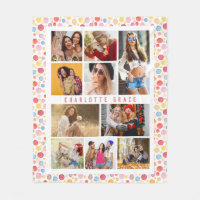10 Foto Modern Stylish Watercolor Polka Dots Name