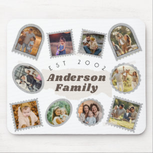 10 Foto Moderne Elegante Collage Familie Liebe Mousepad
