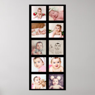 10 FotoCollage Custom Personalisiert Poster