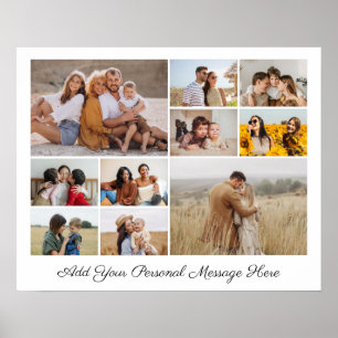 10 Fotocollage Eigene Grußkarte hinzufügen Poster