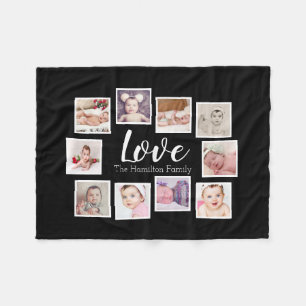 10 FotoCollage Personalisiert Fleecedecke