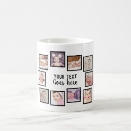 10 Fotomaterial mit Personalisiertem Text weiß Kaffeetasse