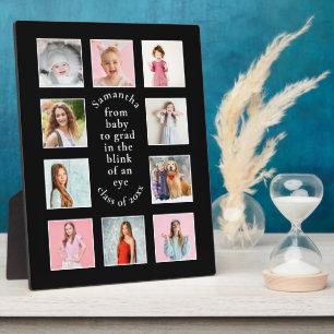 10 Fotos Graduate Black Baby to Grad Name Jahr Gra Fotoplatte