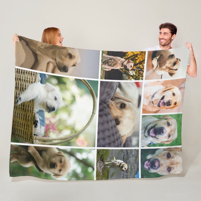 10 Fotosammlerfamilie Personalisiert Fleecedecke (Beispiel)
