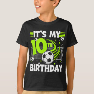 10. Fußball-Geburtstagsfeier 10-jähriger Fußballsp T-Shirt