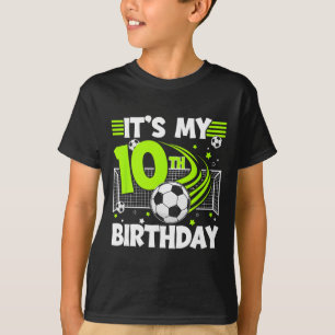 10. Fußball-Geburtstagsfeier 10-jähriger Fußballsp T-Shirt