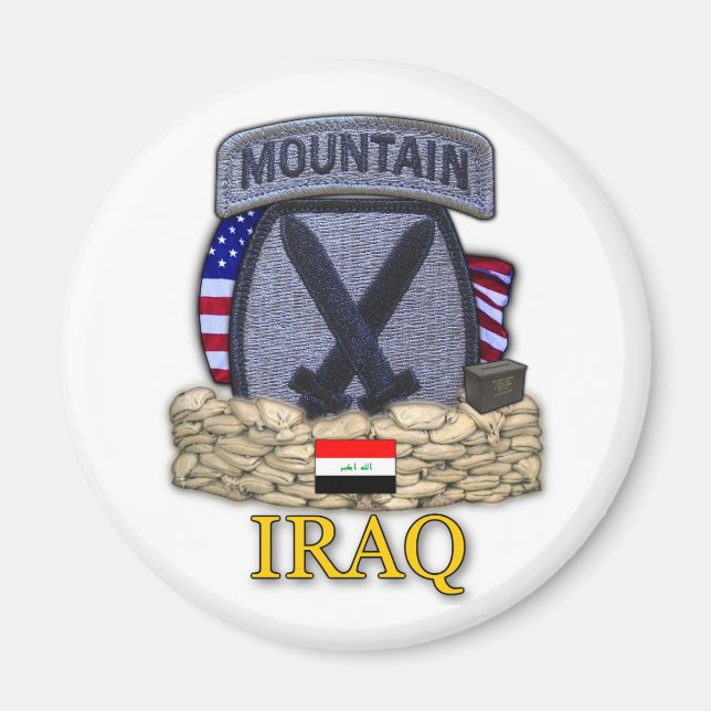 10. Gebirgsabteilung iraq Kriegsveteranen Magnet (Vorne)