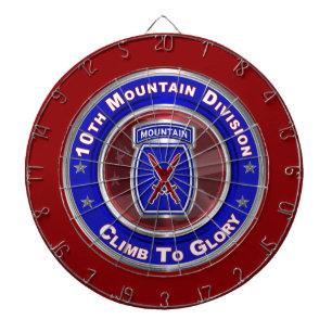 10. Gebirgsdivision „Climb To Glory“ Dartscheibe
