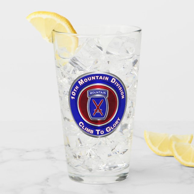 10. Gebirgsdivision „Climb To Glory“ Glas (Vorderseite Ice)