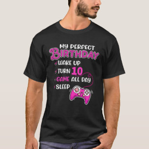 10. Geburtstag 10 Jahre alt Gamer Girl Perfect Bda T-Shirt