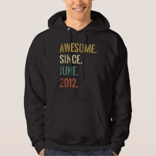 10. Geburtstag 10 Jahre alt Phantastisch seit Juni Hoodie