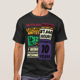 10. Geburtstag 10 Jahre großartig Vi T-Shirt
