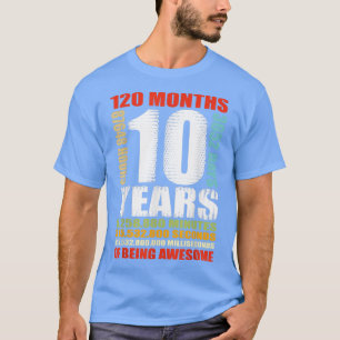 10. Geburtstag 10 Jahre Jungen Mädchen Kinder von T-Shirt