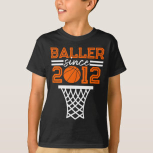 10. Geburtstag 2012 Basketball Spieler Jungen Mädc T-Shirt