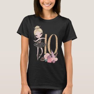 10. Geburtstag Ballerina 10 zweistellige Kinder Ba T-Shirt