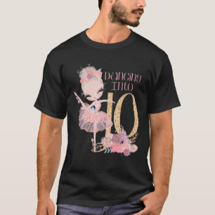 10. Geburtstag Ballerina Party Blonde Dancer Balle T-Shirt