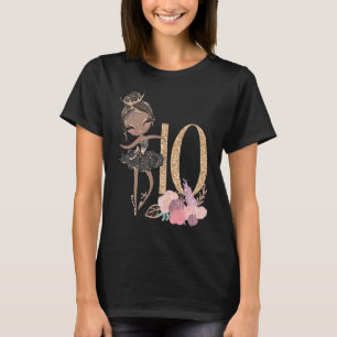 10. Geburtstag Ballerina Zehn zweistellige schwarz T-Shirt