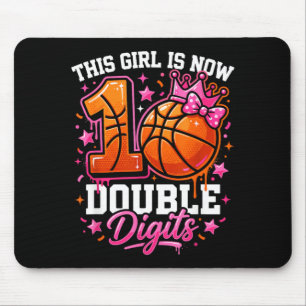 10. Geburtstag Basball Mädchen Coquette Bow10 Jahr Mousepad