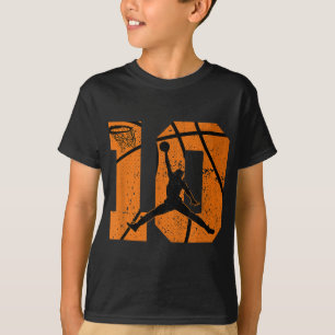 10. Geburtstag Basketball 10 Yr Party 10 Yr Zehn T-Shirt