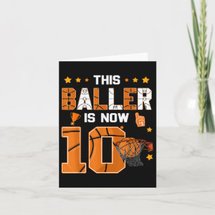 10. Geburtstag Basketball Dieser Baller ist jetzt  Karte