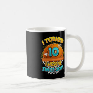 10. Geburtstag Basketball Ich drehte 10 Jahre alt Kaffeetasse