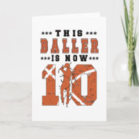 10. Geburtstag Basketball Spieler 10 Jahre alter J