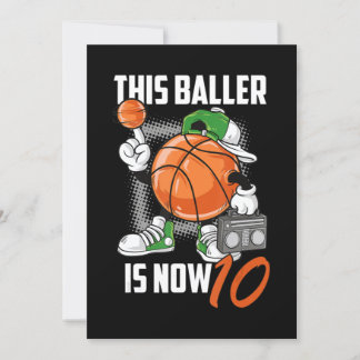 10. Geburtstag Basketball Spieler Funny 10 Jahre a Einladung