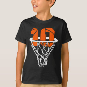 10. Geburtstag Basketball Zehn 10 Jahre Jungen Kin T-Shirt