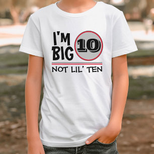 10. Geburtstag bin ich groß 10 Nicht Lil 10 Rot &  T-Shirt