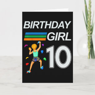 10. Geburtstag Bouldering Rock Climbing Für Karte