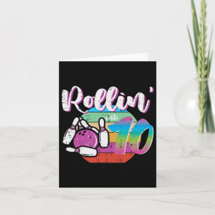 10. Geburtstag Bowling Rollin in 10 Tage Bowler G Karte