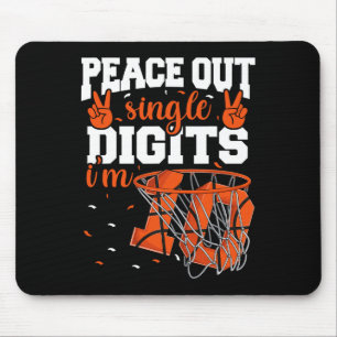 10. Geburtstag Boys Basketball Peace Out Single Di Mousepad
