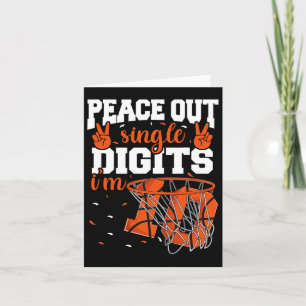10. Geburtstag Boys Bysketbyll Peace Out Single Di Karte