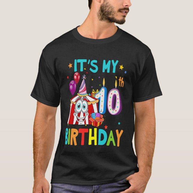 10. Geburtstag Circus 10. Geburtstag T-Shirt (Vorderseite)