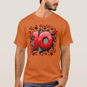 10. Geburtstag Comic-Stil 10 Jahre alt 10. Geburts T-Shirt