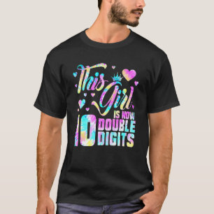 10. Geburtstag dieses Mädchen ist jetzt 10 doppelt T-Shirt