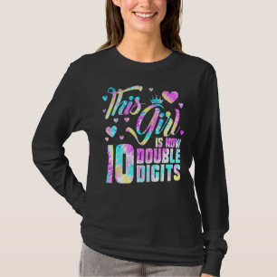10. Geburtstag dieses Mädchen ist jetzt 10 doppelt T-Shirt