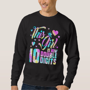 10. Geburtstag dieses Mädchen ist jetzt 10 zweiste Sweatshirt