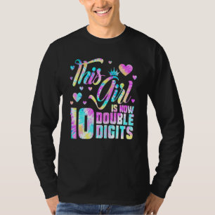 10. Geburtstag dieses Mädchen ist jetzt 10 zweiste T-Shirt