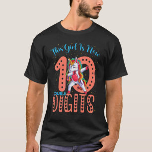 10. Geburtstag dieses Mädchen ist jetzt 10 zweiste T-Shirt