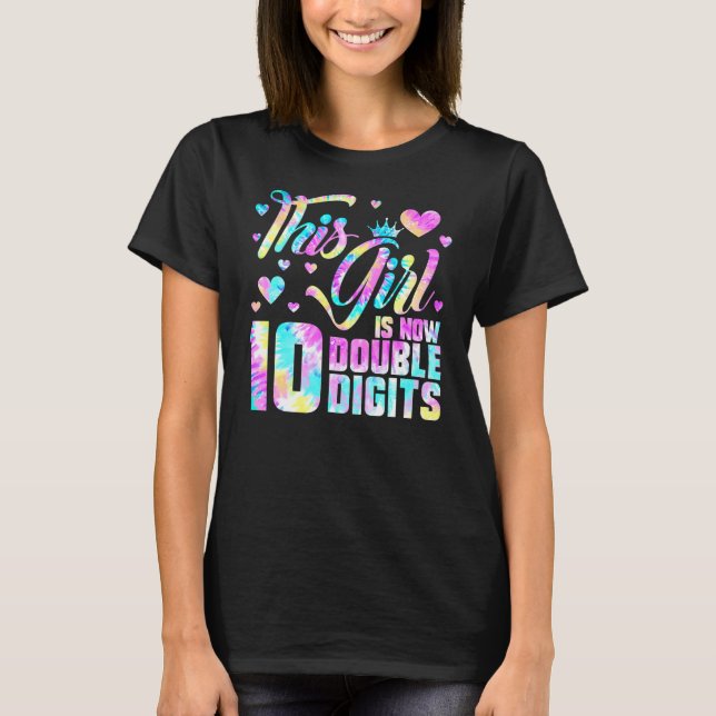 10. Geburtstag dieses Mädchen ist jetzt 10 zweiste T-Shirt (Vorderseite)