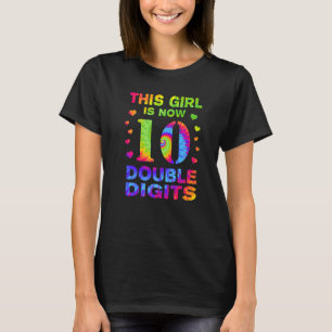 10. Geburtstag dieses Mädchen ist jetzt 10 zweiste T-Shirt