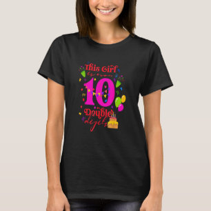 10. Geburtstag dieses Mädchen ist jetzt 10 zweiste T-Shirt