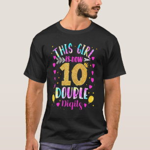 10. Geburtstag dieses Mädchen ist jetzt 10 zweiste T-Shirt