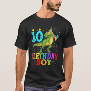10. Geburtstag Dinosaurier T Rex Doppel Ziffern 10 T-Shirt