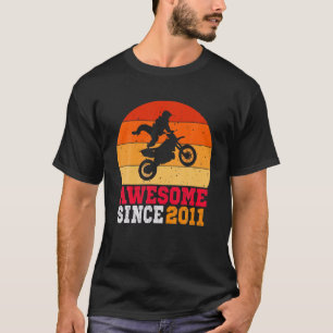 10. Geburtstag Dirt Bike 10 Jahre alt Vintages Ret T-Shirt