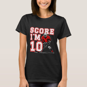 10. Geburtstag Eishockey Junge Zehn Jahre Alt Eish T-Shirt