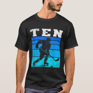 10. Geburtstag Eishockey Jungen Zehn Hockey Geburt T-Shirt